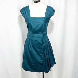 MARC by Marc Jacobs Sleeveless Square Neckline Fit and Flare Teal Dress size 0